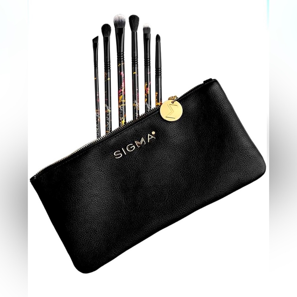 Sigma Shayla Mitchell Eye Brush Set E60 E40 E25 E30 E14 E09 Makeup Bag NEW